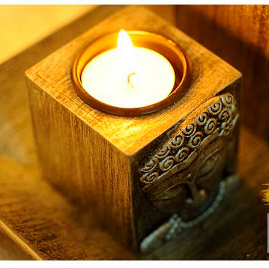 Porta Velas Buda Yoga Meditacion + Velas