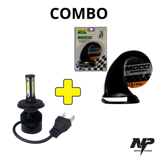 COMBO PITO CORNETA + BOMBILLO LED