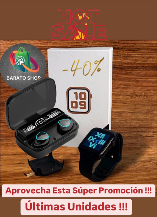 ¡COMBO GANADOR! Reloj T500+ Audífono M10