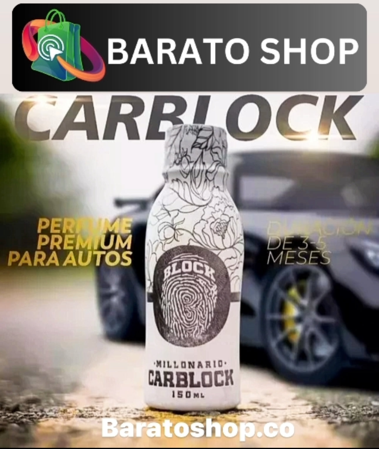 CARBLOCK PERFUME PREMIUM PARA CARROS